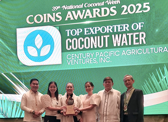 CPAVI Named 2024 Coconut Water  Exporter of the Year by PCA